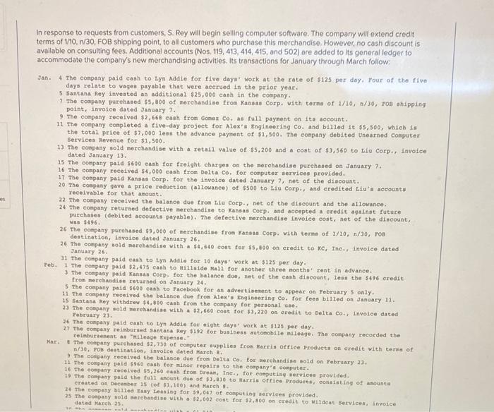 applies to the questions displayed below) Santana Rey created Business Solutions on