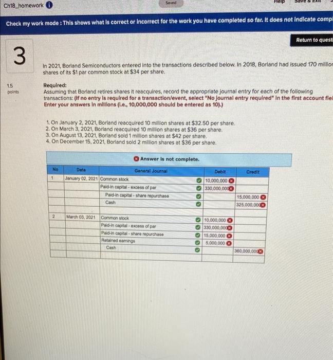  Saved Save Ch18_homework Check my work mode : This shows what