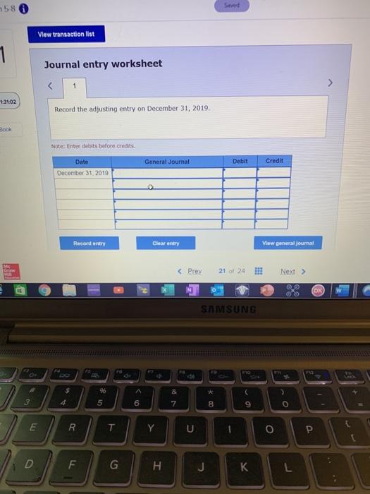 accounts receivable method to estimate Bad Debt Expense. The balance of each