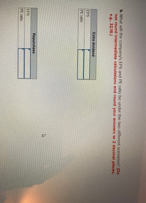 In either case. $12,000 would be spent. Current earnings are $1.90 per