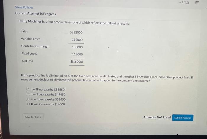 10. - /1.5 E View Policies Current Attempt in Progress Swifty Machines