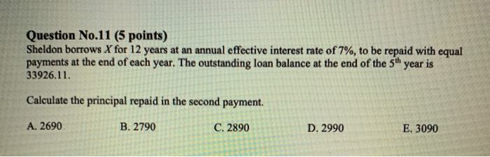 Question No.6 (5 points) You are given the following information about two