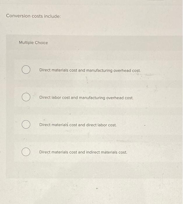 O [1-(Number of partially completed units * Percentage completion)) O Number of