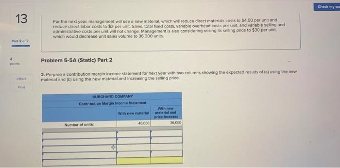 unit from (e) using the new material and (b) using the new