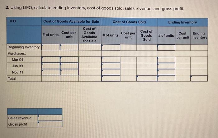 (L06-3) [The following information applies to the questions displayed below.) During the
