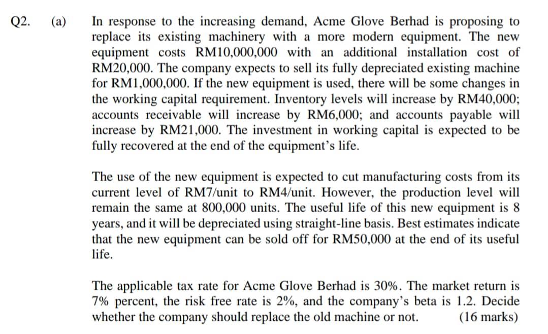 PLEASE HELP ME ON THIS ...........................EMERGENCY ................ Q2. (a) In response to