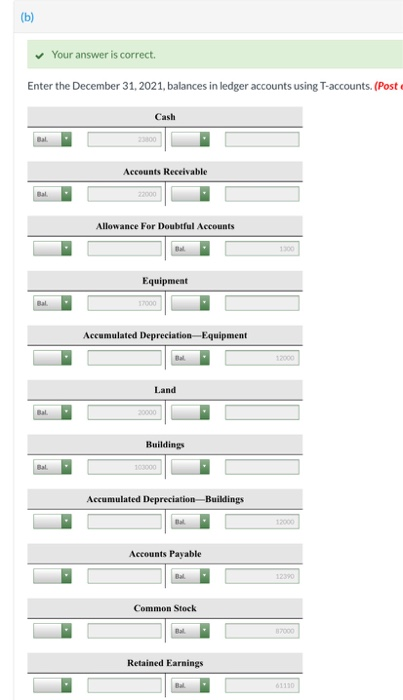 17.000 12.000 Equipment Accumulated Depreciation-Equipment Buildings Accumulated Depreciation-Buildings 103.000 12.000 Land Accounts