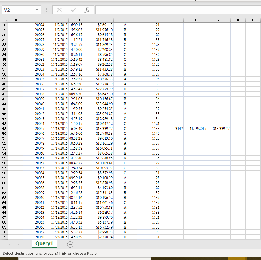 G . J K E Homework Case: The following data are downloaded