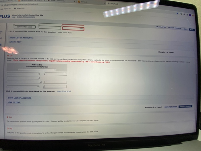 financial reporting purposes and tax purposes. Year 2018 2019 2020 2021 Pretax