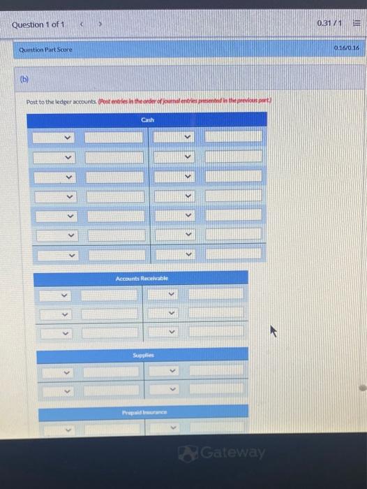 company. Purchased used truck for $6,080, paying $1,520 cash and the balance
