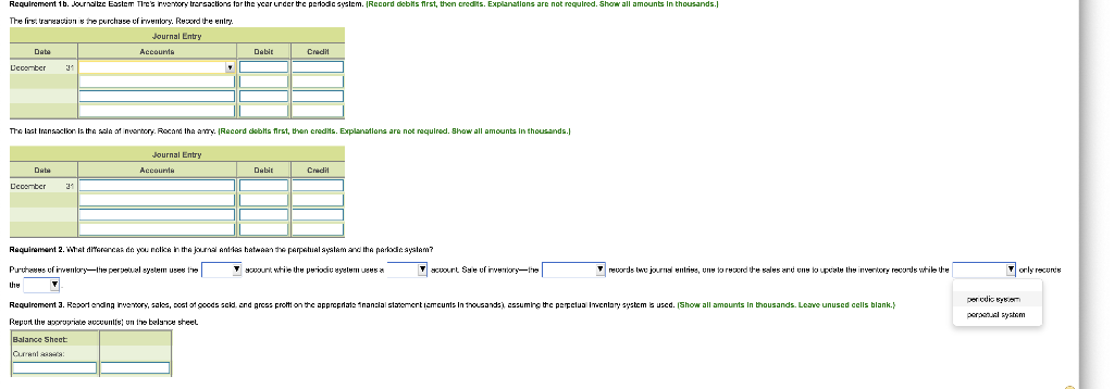 in the sands) (Click the icon to view the accounting records.) Requirements