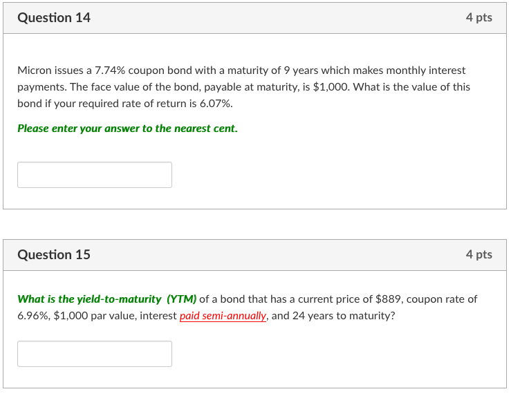 your birthday in 24 years? 32,665.85 Question 3 4 pts Calculate the