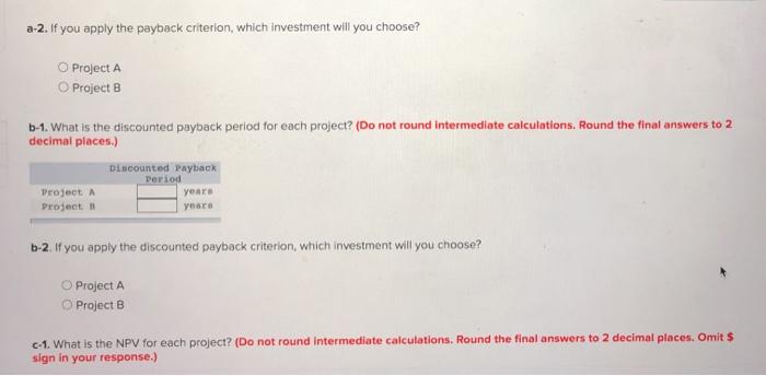0 1 2 3 4 Cash Flow (A) -$440,000 84,000 104,000 74,000