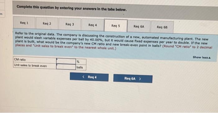 company sold 48,000 of these balls, with the following results: Sales (48,000