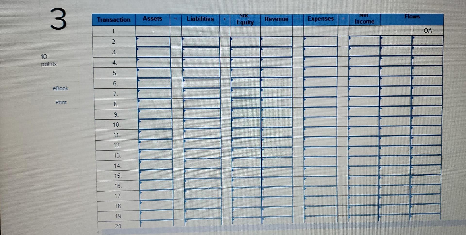 5, are shown here: 10 points eBook Cash Accounts receivable Supplies Prepaid