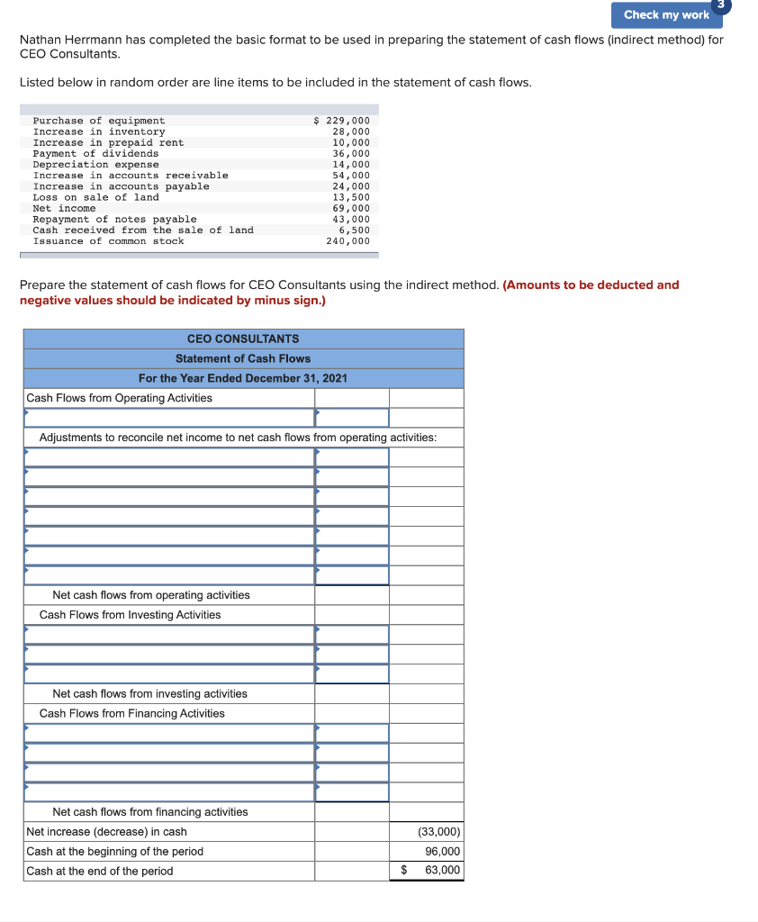  Check my work Nathan Herrmann has completed the basic format to