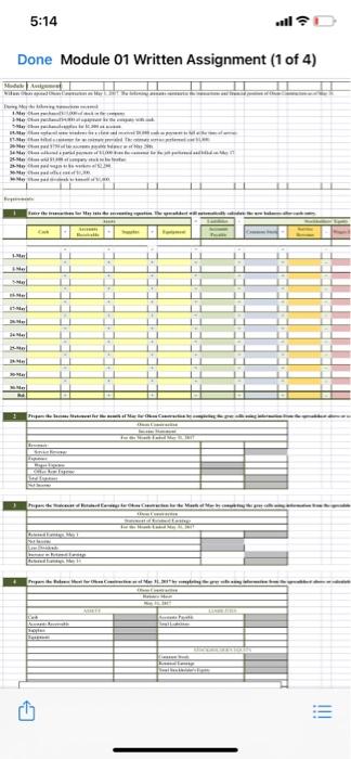 an III 5:14 Ie" Done Module 01 Written Assignment (1 of 4)