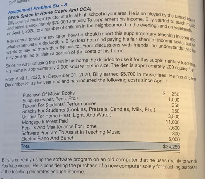 Briefly explain when expenses for a work space in the hime are
