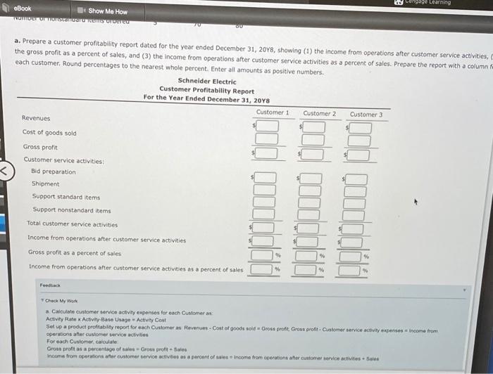 eBook Show Me How Activity-Based Costing and Customer Profitability Schneider Electric manufactures