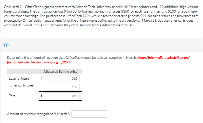  On March 21, Office Tech signed a contract with Atlantic Tech