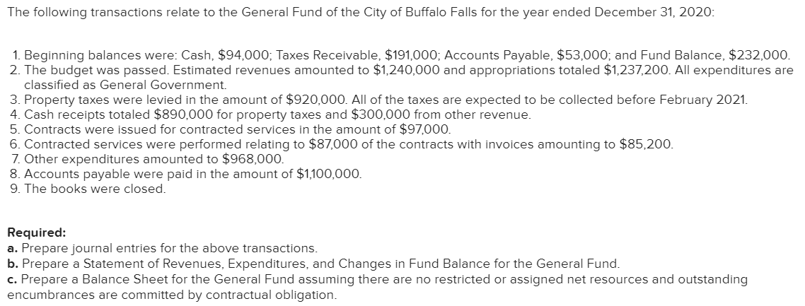  Required A Required B Required c Prepare journal entries for the