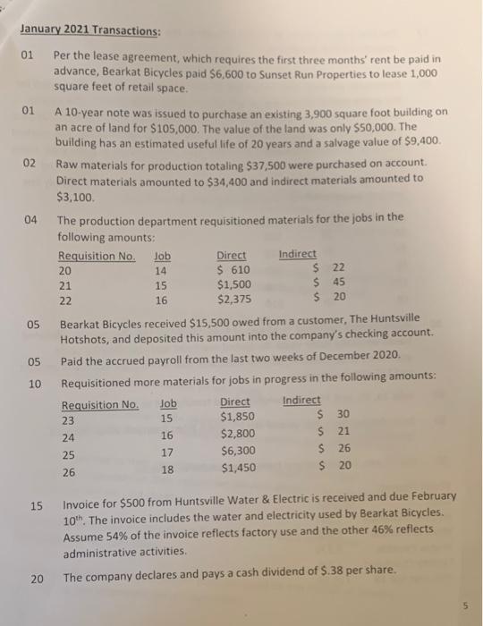 ready: 1. Using the Chart of Accounts, enter all account names and