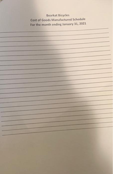 journal entries. 2. Using December's Balance Sheet, enter beginning account balances in