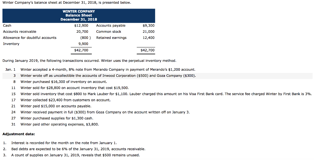  When solving, please show how you calculate bad debt expense and