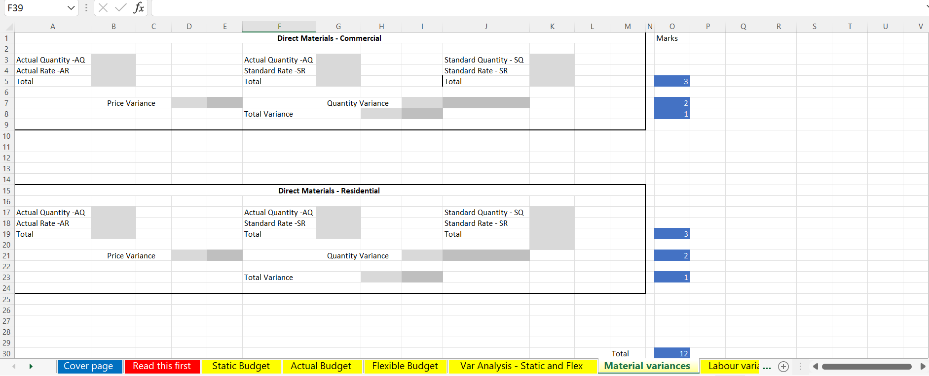 is fixed for the entire year. The next expense item is cleaning