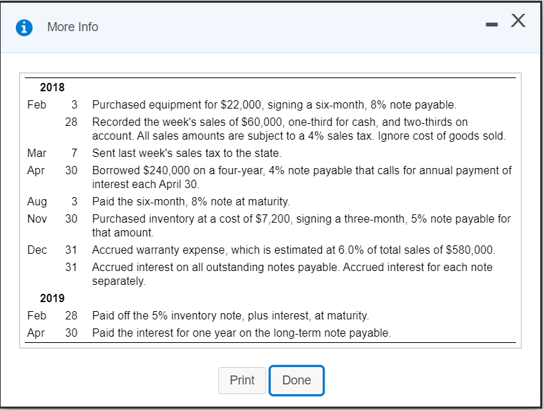and 2019: (Click the icon to view the transactions.) Requirement 1. Record