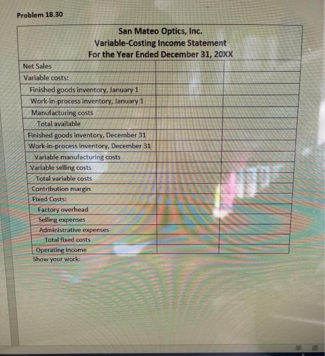 the customer and vary considerably, the company uses a job- order costing