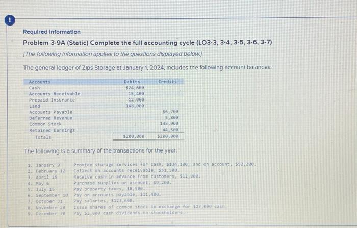  I do not know what else is missing. Required information Problem