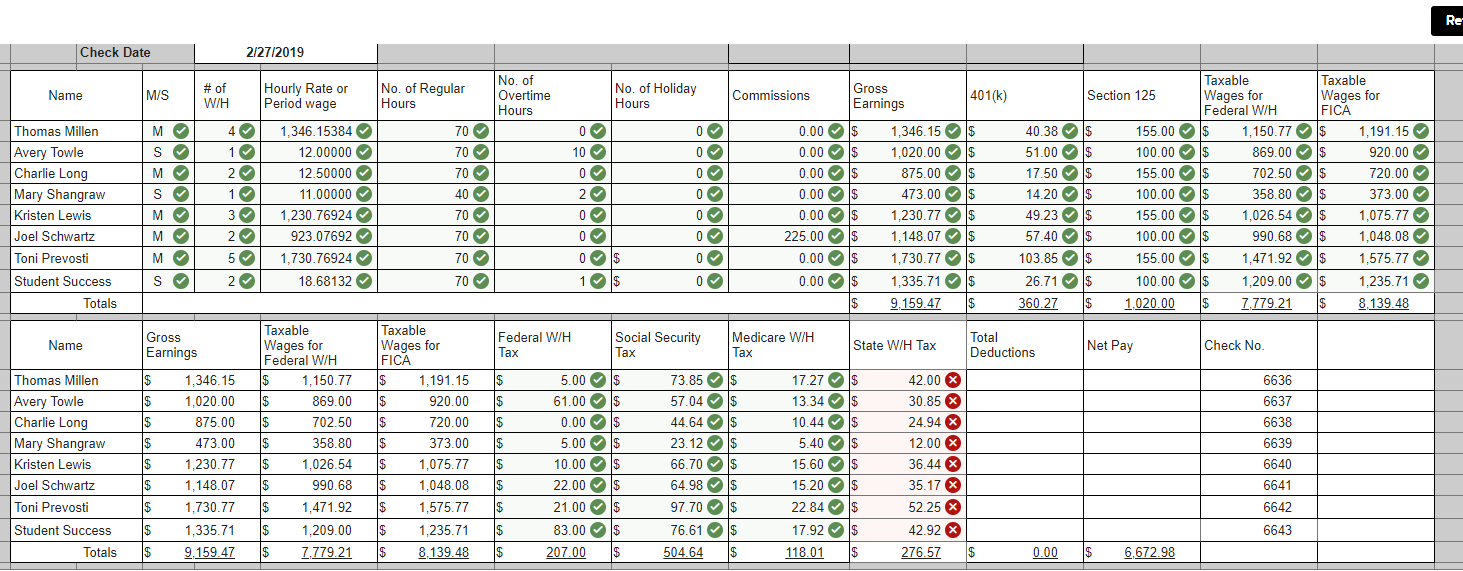  Continuing Payroll Project: Prevosti Farms and Sugarhouse (Static) Skip to question