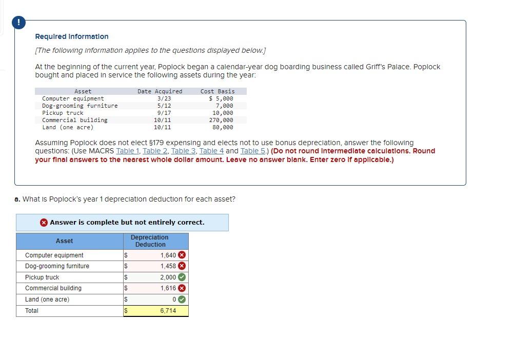 8.74 Year 7 8.75 Year 8 1.09 TABLE 2 MACRS Mid-Quarter Convention: