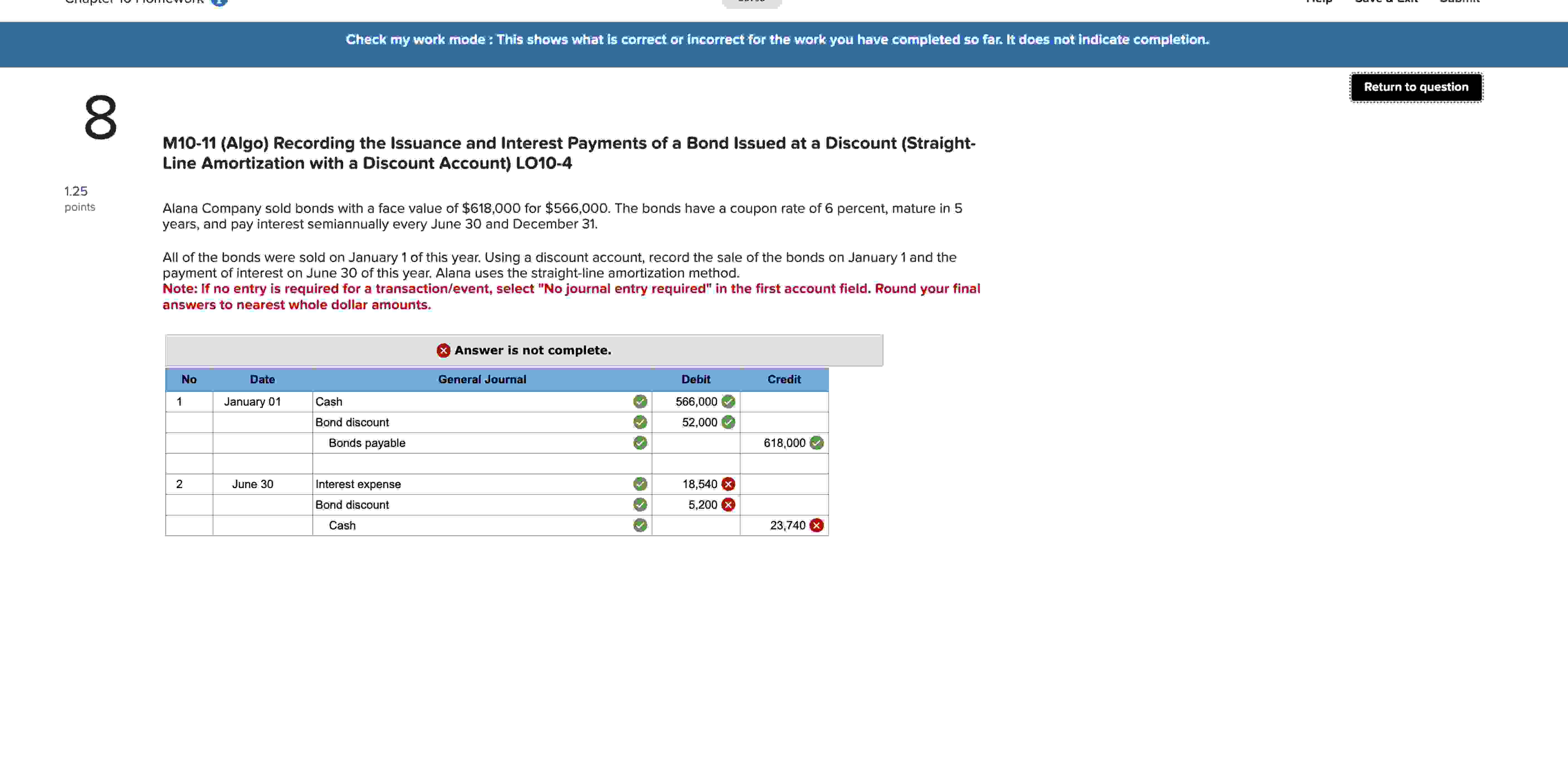  M10-11(Algo) Recording the Issuance and Interest Payments of a Bond Issued