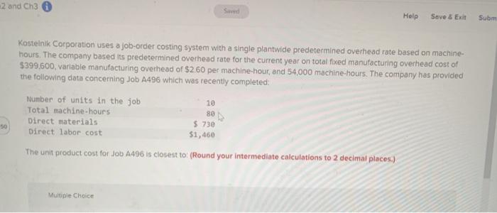  2 and Ch3 Sound Help Save & Exit Subm Kostelnik Corporation