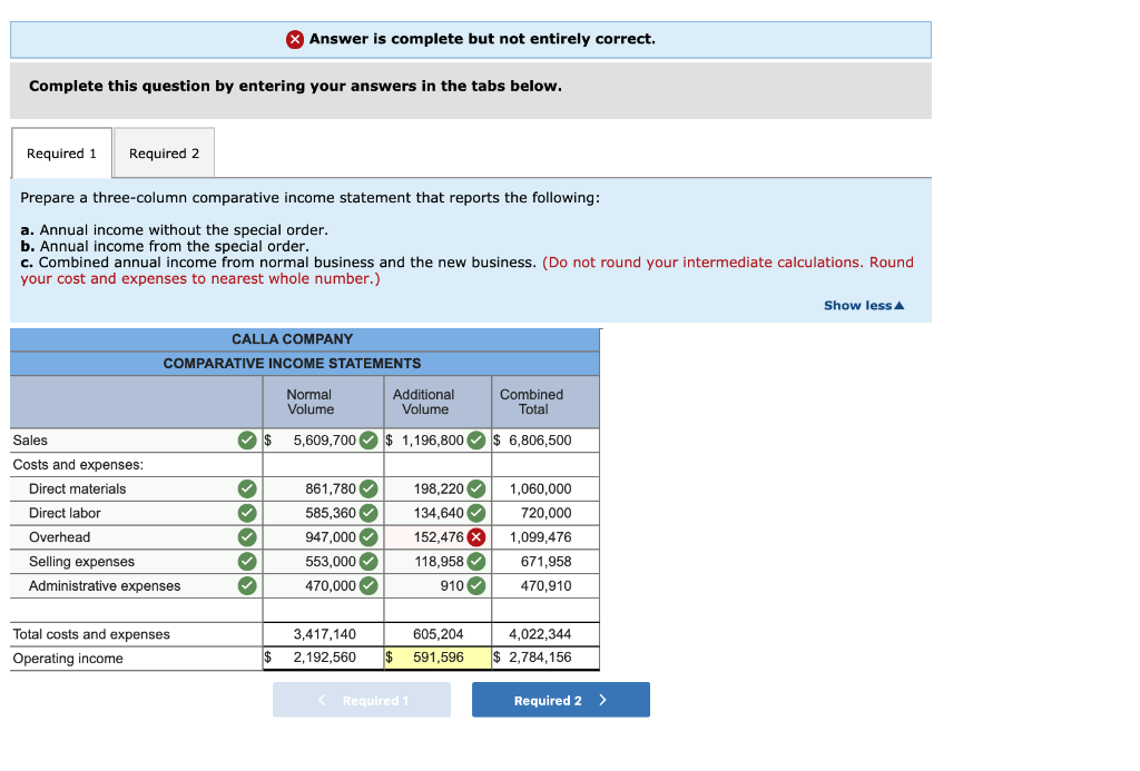 Answer is complete but not entirely correct. Complete this question by