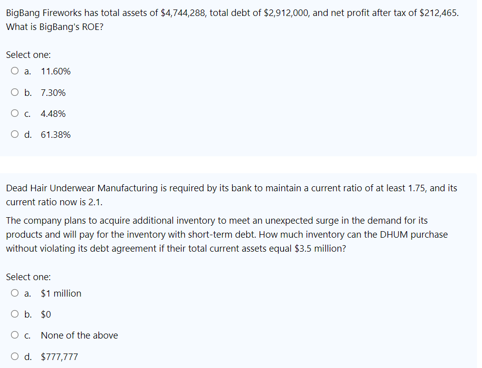 Please show your working and explain the reasoning for your answer. BigBang