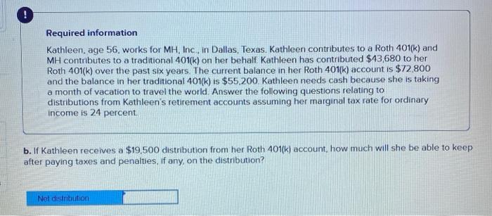 age 56, works for MH, Inc., in Dallas, Texas. Kathleen contributes to