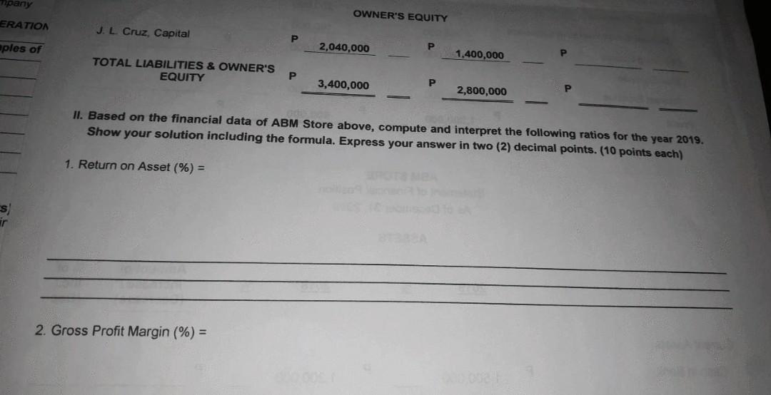 CHC du 2019 2018 % Amount of Increase (Decrease) % of Inc.)