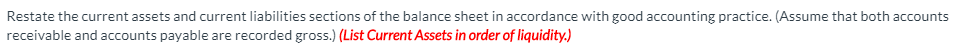 follows. Cullumber Co. Balance Sheet (Partial) As of December 31, 2017 Cash