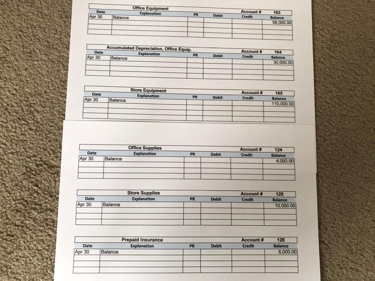 accounts. This is all the info see below I added some. Do