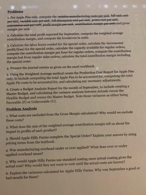 - Problem 4-6 plus Problems Analysis (90 points) Due - Nov 8th