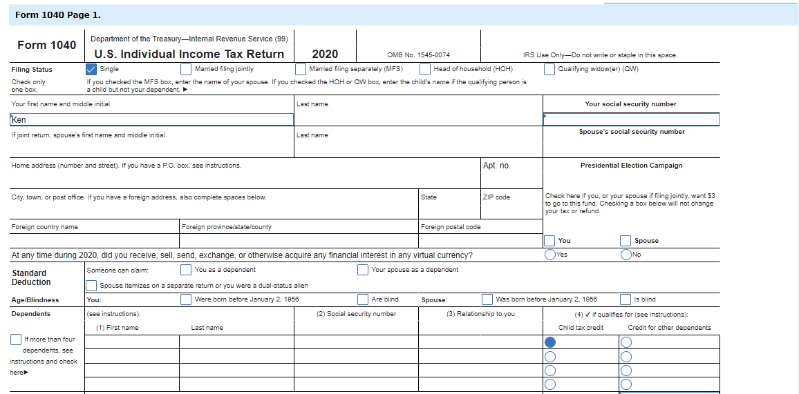 (Algo) (The following information applies to the questions displayed below.] Ken is