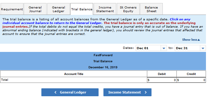 on the transactions for the FastForward Company In your text. Prepare Journal