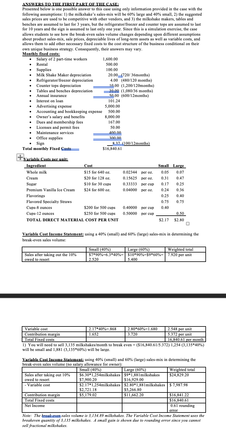 A DIRECT MATERIALS budget will need to be produced for each