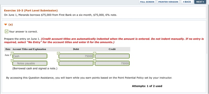  FULL SCREEN PRINTER VERSION BACK NEXT Exercise 10-3 (Part Level Submission)