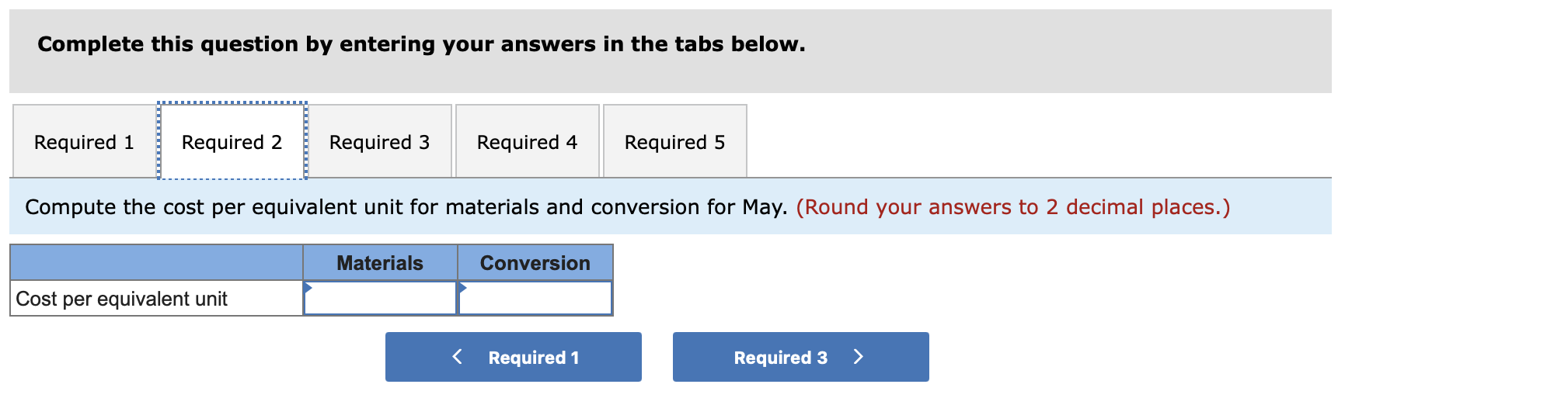 Builder Products, Incorporated, uses the weighted-average method in its process costing system.
