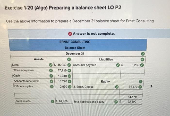 little lost... Required information Use the following information for the Exercises below.