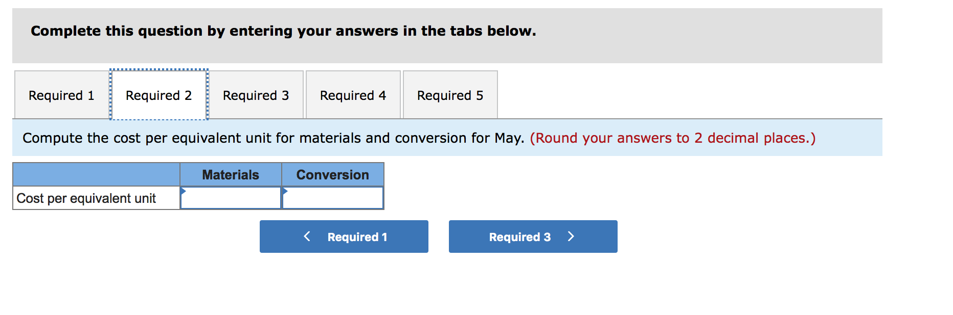 stages prior to completion. Information on work in the first department, Cooking,
